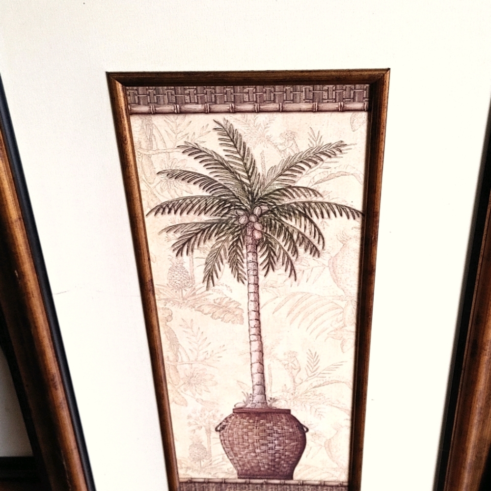 Set of two textured wall art